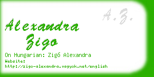 alexandra zigo business card